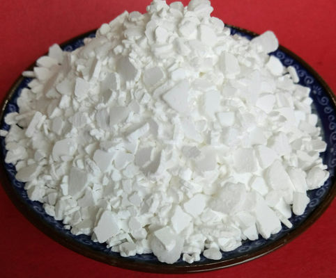 白い塩化カルシウム74% 77%の薄片によって登録されている範囲の廃水処置の化学薬品